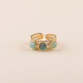Ring mit Naturstein, verstellbar